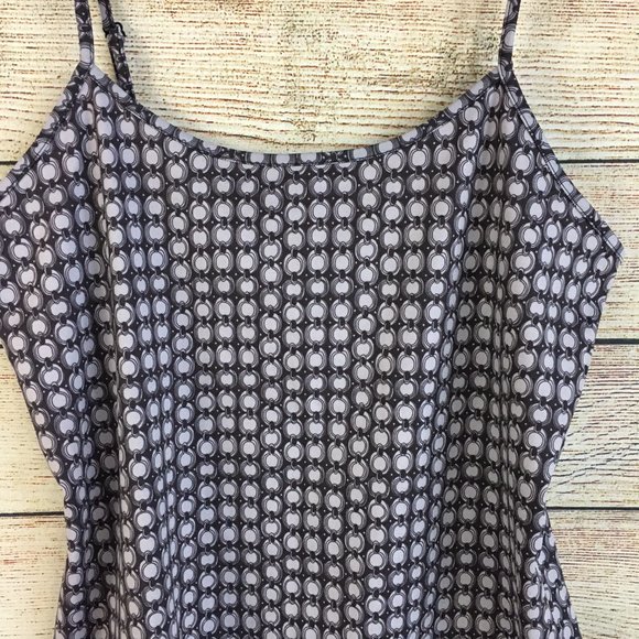 Apostrophe Camisole Top Chain Link Geometric Design Purple Lavender - Picture 3 of 9